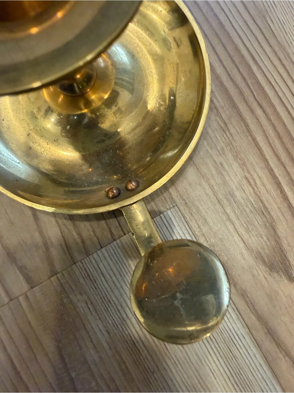 Pier 1 Imports Brass Chamberstick Candle Holder